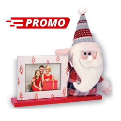 Cornice babbo natale con foto